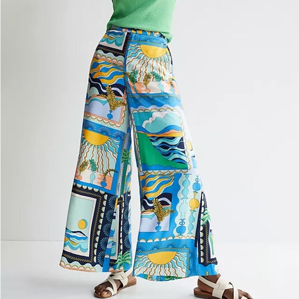 Anthropologie Maeve Sunshine Wide-Leg Pants Size 6